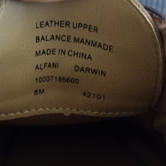 Alfani Men's Darwing Lace Up Leather NWB - Picture 13 of 15